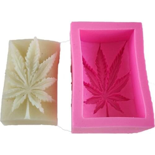 Handmade Soap Making Molds Big Leaf 3D Silicone Soap Mold for Cake Baking