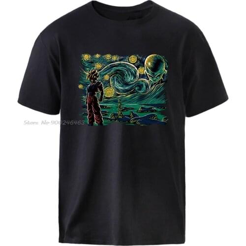 Van Goghs Print Tshirts Male Short Sleeve Sportswear T shirt Man Brand Summer Cotton Tops Japan Anime Harjuku Sportswear