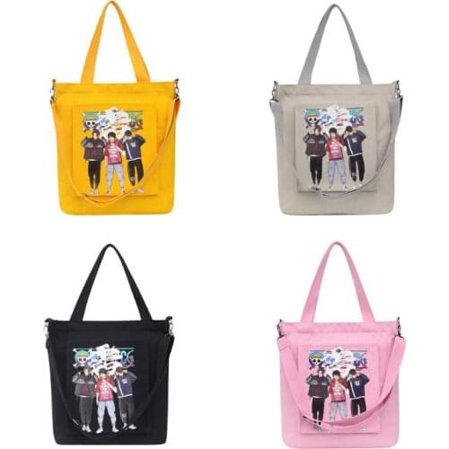 Anime One Piece Cospaly Canvas Handbag Cartoon Student School Crossbody Messenger Shoulder Bags Fashion Gift