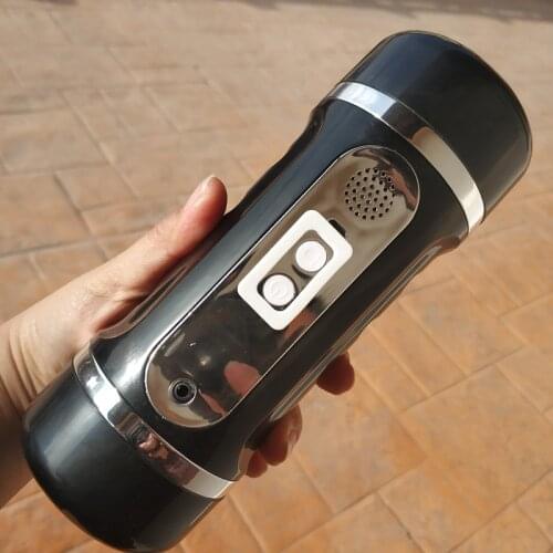 Dual Hole Vibration Male Masturbator Cup Artificial Vagina Real Pocket Pussy Deep Throat Sucking Oral Vibrator Sex Toys for Men