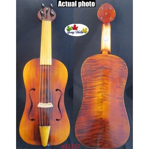 Copy of medieval Fiddle hand made 5 strings 15 3/4" vielle.good sound #11247