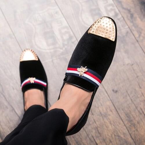 Men Shoes loafers Hollow Metal Toes Simple Fashion Shoes Banquet and Wedding Shoes Mens flats casual Shoes