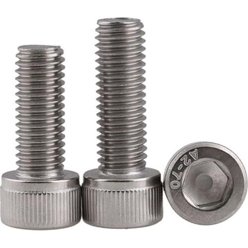 M16 - 1.5 -100 mm Fine Thread 304 Stainless Steel Socket Head Caps Screws Metric DIN 912