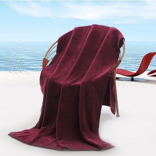 Microfiber Fabric Coral Velvet High Quanlity Solid Soft Bath Towel 70*140cm Beach Shower Big Towel Gift