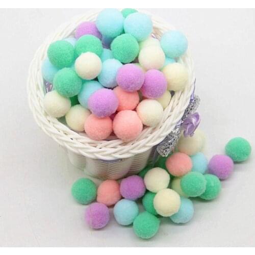 Mini Fluffy Soft Pom Poms Pompoms Ball Handmade Kids Toys Wedding Decor DIY Sewing Craft Supplies 8/10/15/20/25/30mm Pompones