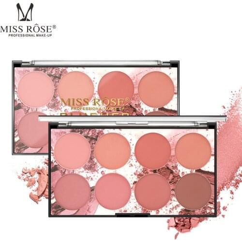 Miss Roselight Color Mate Natural Bright Skin Color Nude Make Up Portable Rouge Dish Makeup Blush Pink Makeup