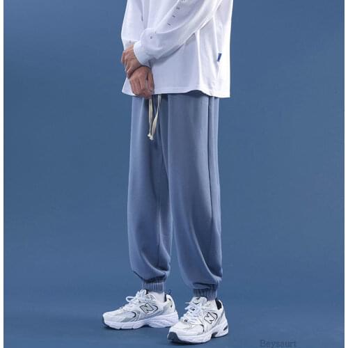 Men Jogger Pants 2021 Spring Outdoor Casual Sweatpants Men Straight Trouser Elastic Waist Baggy Pants Mens Clothing