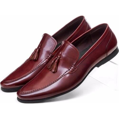 Large Size EUR45 Brown tan / black moccasin shoes mens summer drive shoes genuine leather flats loafers mens casual shoes