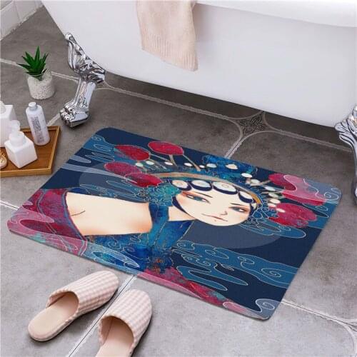 Beijing Opera Entrance Door Floor Mat Door Mat Non-Slip Foot Pad Home Welcome Carpet For Hallway Bath Kitchen Doormat