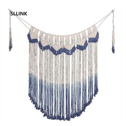 Wall Hanging Handmade Cotton Woven Tapestry Bohemian Wall Decoration Sofa Background Pendant room decor aesthetic