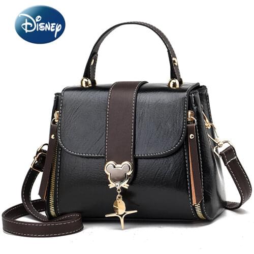 Disney 2021 New Mickey Ladies One-shoulder Messenger Bag Fashion Casual All-match Large-capacity High-quality Luxury Handbag