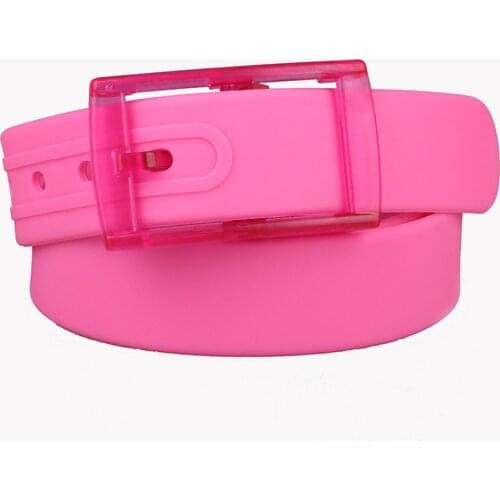 New 2021 Wide Silicone Waist Strap Belt Women Black White Pink High Quality Square Pin Metal Buckle Belts Female Belts for Jeans