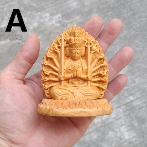 Carving Buddha Statue Sculpture,Thousands Hands Guanyin Bodhisattva Avalokitesvara,home Feng Shui Decorating Decoration(A043)