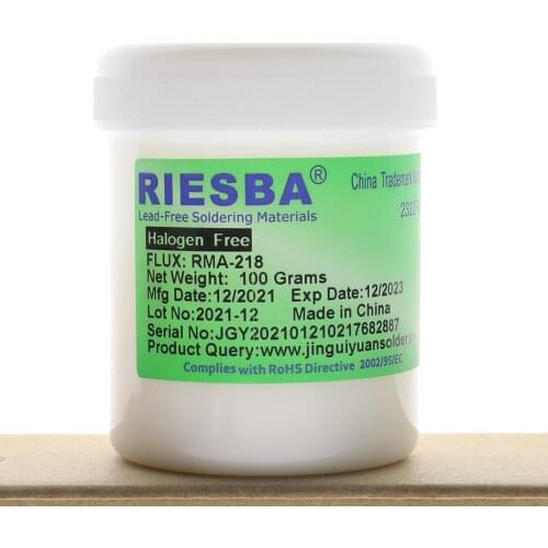 RIESBA RMA-218 bga Solder Flux Paste Solder 100g for SMT Reballing