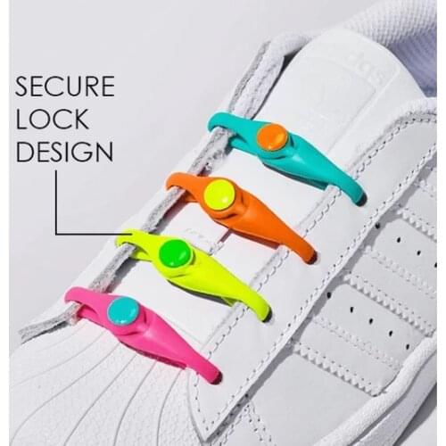 14pcs/pack Lazy Silicone Shoelaces Round Elastic Shoe Laces Special No Tie Rubber For Sneakers Fit Strap Dropshipping