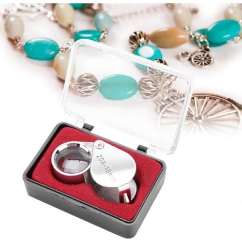 Professional Portable Handheld 20X Magnifier Magnifying Glass for Watch Repair Jewelry Making Accessory Tools for Jeweler c