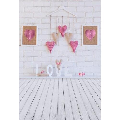 Fotografia craft hearts photo backgrounds vinyl valentine photography backdrops for child photographer studio accessories S-3186
