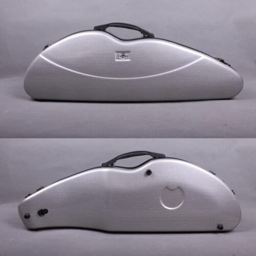 Yinfente Silver Violin Hard Case 4/4 Carbon Fiber Composite 1.8kg Light code lock