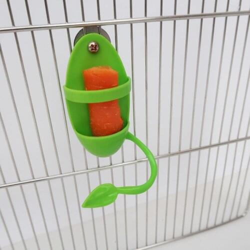 1pc Parrot Food Feeder Creative Plastic Hanging Bird Cage Feeder Parrot Feeding Toy Bird Feeder Pet Feeding Supplies