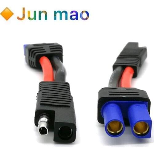 1PCS Copper Thick For SAE Adapter Cable SAE Plug Wire To EC5 Female Power Cord Battery Battery Solar Cable