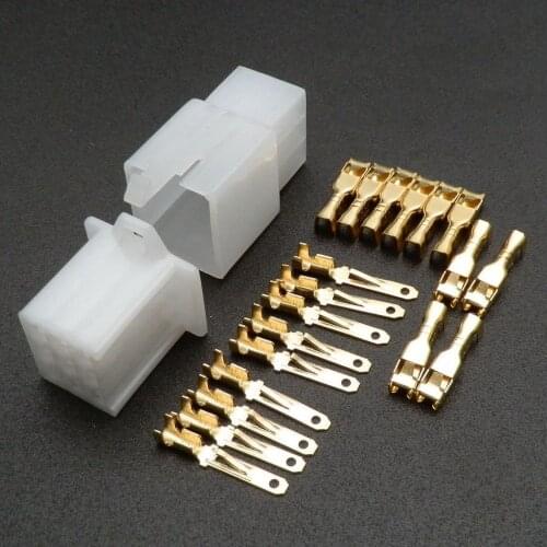 10set Female Male Connector Plug 2 3 4 6 9-way Pin Electrical Universal 2.8mm