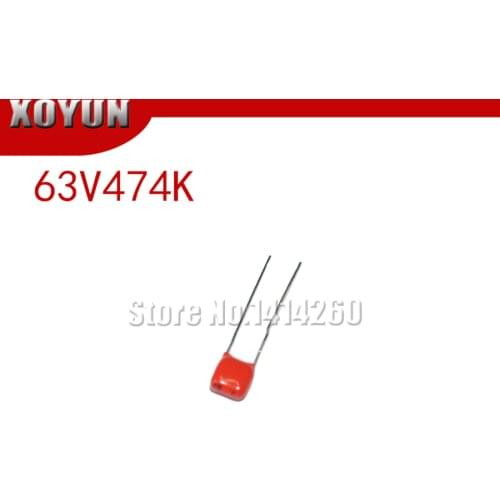 10PCS CBB 0.47uF 63V474K 470nF P=5MM 474K 63V
