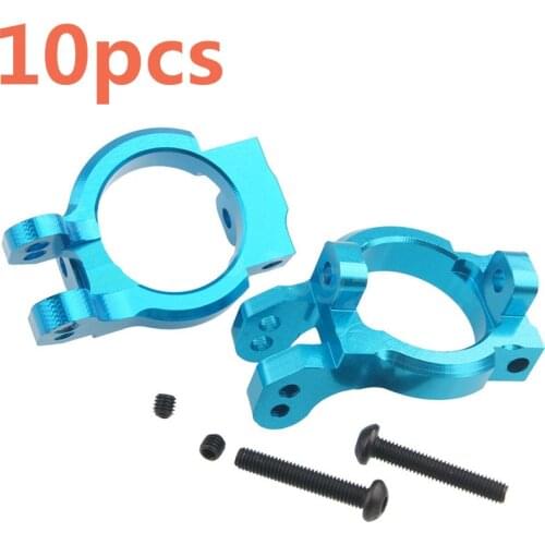 10Pcs AXIAL SCX10 AX80106 Yeti Rock Racer 90026 AX90025 RC Parts Alum. Steering Carrier Set Base C For 1/10 Scale Models RC Car