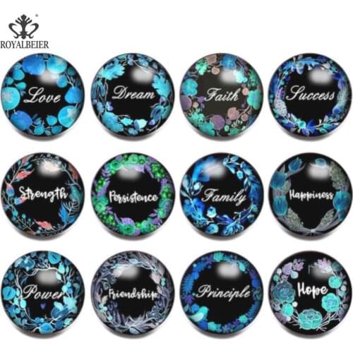 12pcs/Lot Hot Sale Mixed Exotic Glass Charm Round No Hole Beads For 18mm Snap Button Necklace Bracelet DIY Snap Jewelry KZ1253