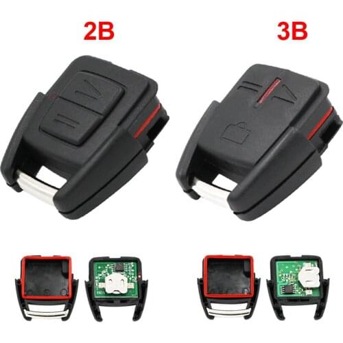 2/3 Button New Replacement Alarm Remote Control Car Key Fob 433.92MHz for Vauxhall for Opel Astra Vectra Zafira Frontera Omega