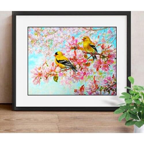 Diamond Painting Birds Picture Of Rhinestone Cross Stitch Daimond Painting Mosaic 5D Diy Diamond Embroidery Home Decor