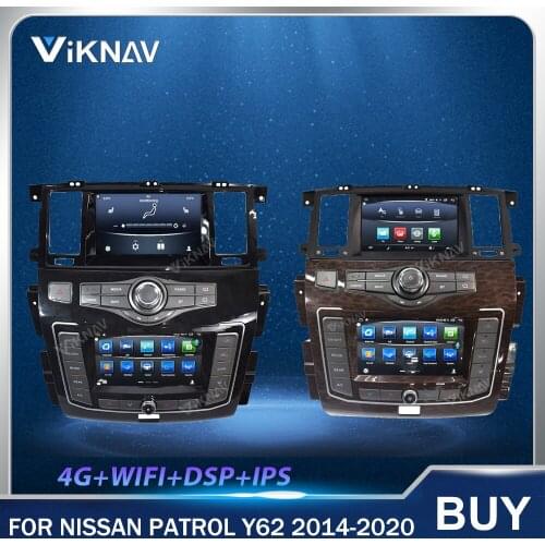 PX6 Dual screen Android Car Radio For Nissan Patrol Y62 2014-2020 car stereo multimedia player auto GPS Navi head unit 2 din