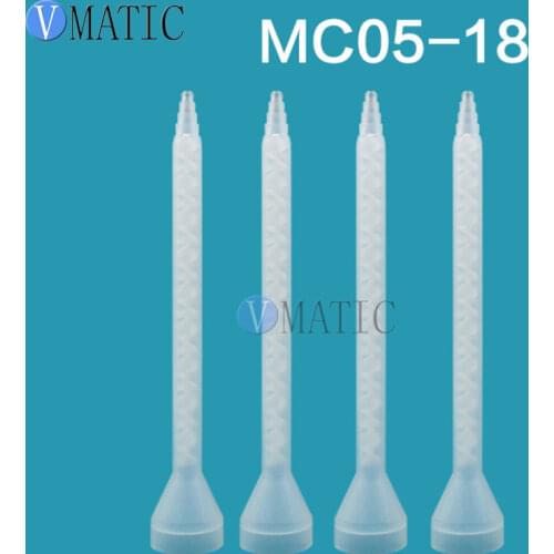 Free Shipping High Quality Plastic Resin Static Mixer MC05-18 Mixing Nozzles For Duo Pack Epoxies (White Core)