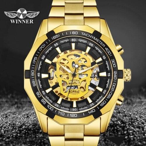 2020 WINNER Design Automatic Mechanical Mens Watch Classic Style Male Wristwatch Stainless Steel Mens Clock Relogio Masculino
