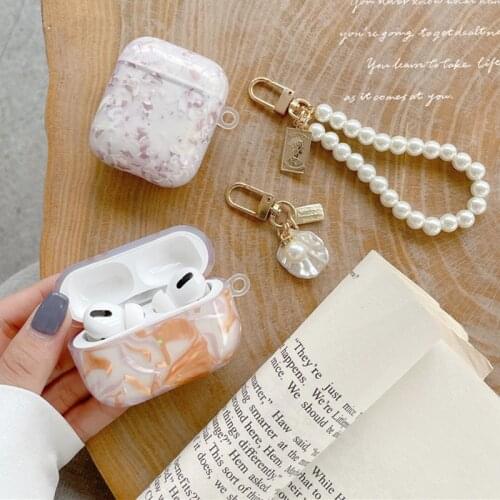 Colorful Shell Texture Earphone Case for Apple AirPods1 / 2 Pro3 Earbuds Silicone Cover Wireless Bluetooth Headset Case