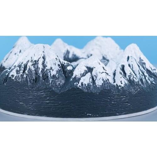 DIY Crafts Crystal Epoxy Resin Mold Small Snow Mountain Ornament Silicone Mould AXYD