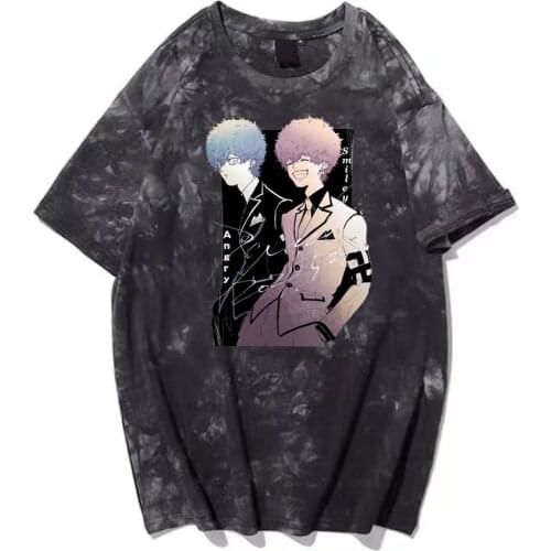 Tokyo Revengers Print T-Shirt Harajuku Kawata Nahoya Kawata Soya Anime Angry Smiley Summer T-shirt Street Style Men Unisex Tops