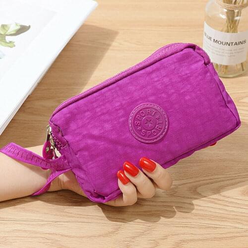 New Women Wallet Lady Canvas Clutch Coin Phone Card Holder Bag Long Purse Wallet High Quality Evening Handbag
