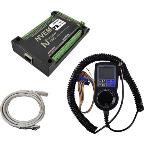 NVEM mach3 cnc controller 3/4/5/6 axis controller system cnc engraving machine kit digital display electronic handwheel