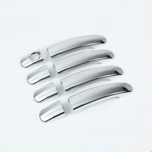 8pcs ABS Chrome trim Door Handle Bowl Covers For Ford Focus 2 MK2 Focus 3 MK3 2005-2017 ,auto accessories