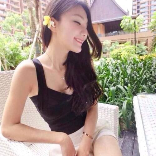 Black v neck straps summer sexy womens hl short rayon elastic knitted new fashion 2020 bandage crop top