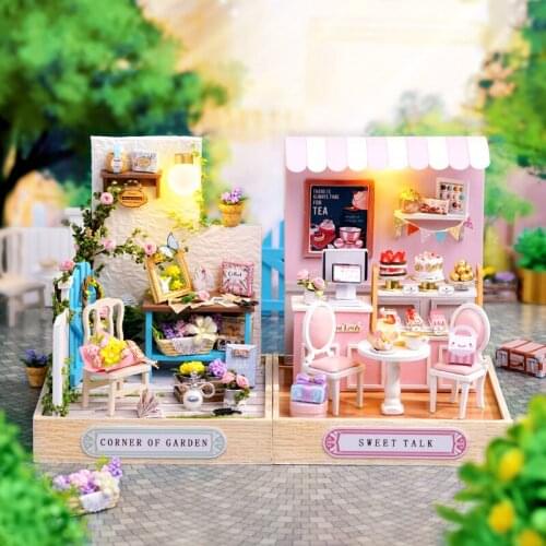 Diy Miniature Dollhouse Kit Doll House Furniture Little House Theatre Room Box Building Model Wooden Kids Toys Christmas Gifts