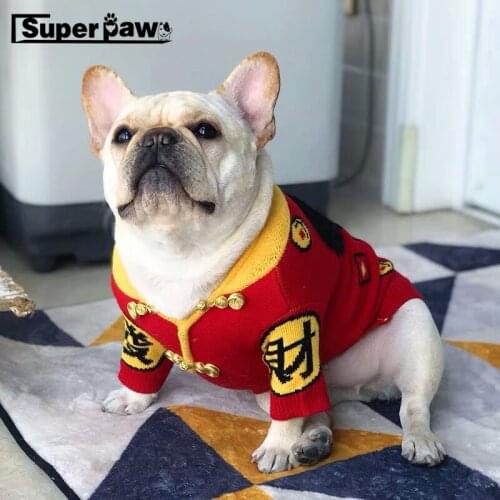 Fashion Dog Clothes Pet Puppy Sweater Hat Scarf Hoodie French Bulldog Pug Teddy Jacket Coat for Dogs Winter Keeping Warm LDC13