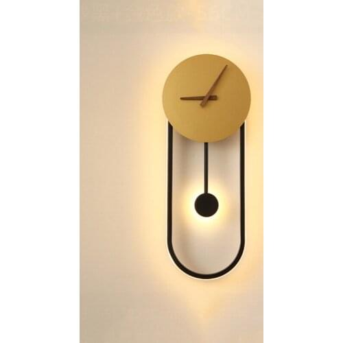 Lampara De Noche Dormitorio Nordic Golden Wall Decor Lamp for Living Room Dining Hotel Bar Bedroom Bedside Sconce Light 28W