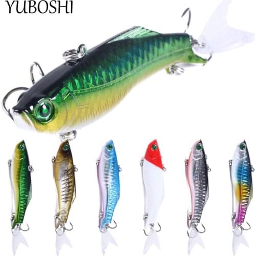 GLS New VIB Plastic 8cm-22.5g Simulation Fishing Fake Bait Quality Hook Sea Fishing 3D Eye hard Bait Crank Lures