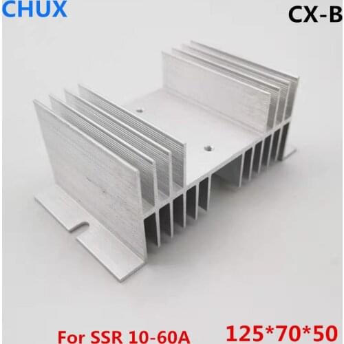 Single Phase Solid State Relay SSR Heat Sink Aluminum Base Small Type Heat Radiator Wholesale Hot for 10A to 60A Radiator