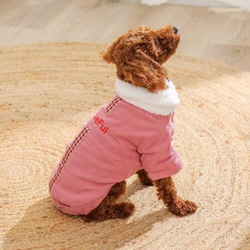 Autumn Winter Warm Dog Clothes Vest For Pet Dog Coat Jacket Padded Clothes Puppy Outfit Chihuahua Pug Yorkshire Cotton Clothes