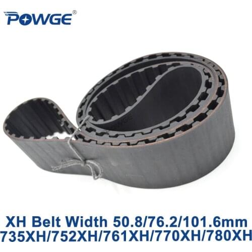 POWGE Inch XH Synchronous belt 735XH/752XH/761XH/770XH/780XH Teeth 84 86 87 88 89 Width 50.8/76.2/101.6mm Rubber timing Belt