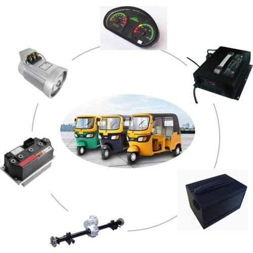 Servo 3kW 60V 1 : 8 Ratio Gearbox Electric Car Kit Convertion