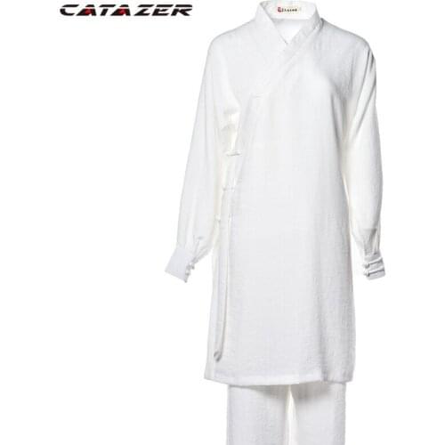 Tai Chi Practice Clothes Male Wudang Robe Suit Wind Spring and Summer New Martial Arts Practice Sports Clothing