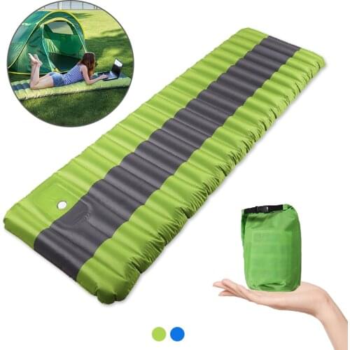 Outdoor Inflatable Air Mattresses Inflatable Sleeping Pad Ultralight Camping Mat Moisture-proof Hiking Air Mat Camping Bed